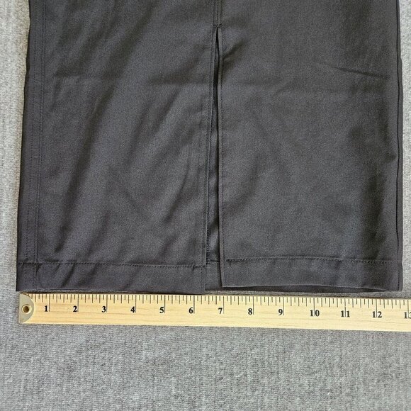 Old Navy Pants Womens XXL Black High Waist Wide Leg Stretch Quick Dry Front Slit - Picture 8 of 15